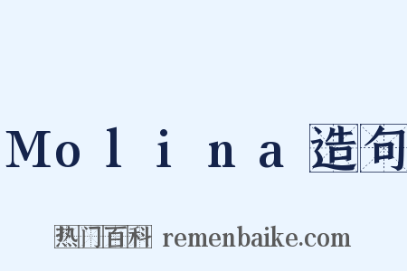 Molina造句是什么意思的图片